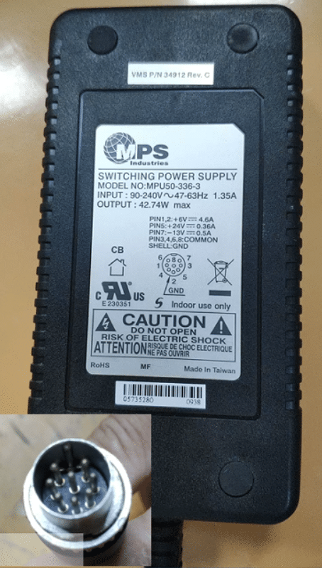 Brand NEW* MPS MPU50-336-3 +6V+24V-13V 42.74W Varian Flat Panel Detector SWITCHING POWER SUPPLY OEM